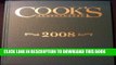 Best Seller Cook s Illustrated 2008 (Cook s Illustrated Annuals) Free Read