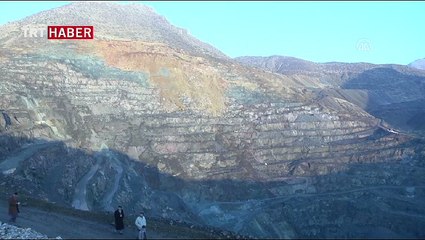 Siirt'te maden ocağındaki heyelan böyle görüntülendi