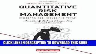 [PDF] FREE Quantitative Risk Management: Concepts, Techniques and Tools (Princeton Series in