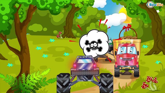 BILER og LASTBILER Tegnefilm Kompilation for Børn 4 Børn