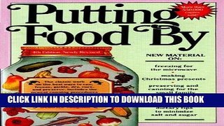 Ebook Putting Food By Free Read