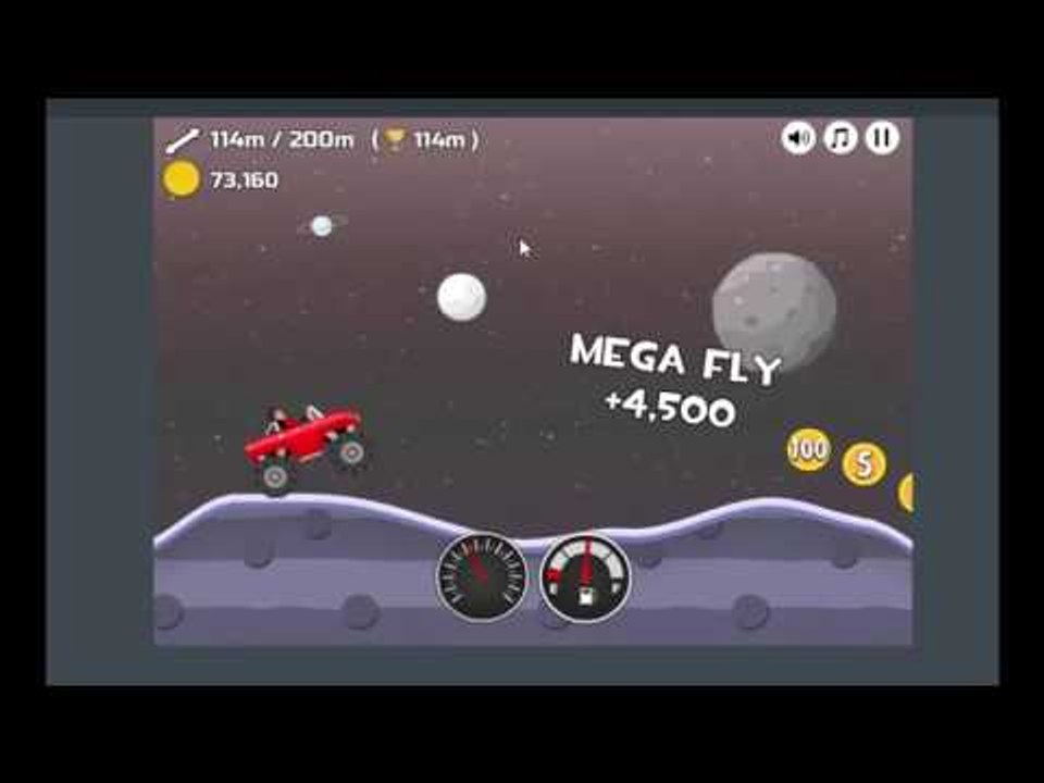 Hill Climb Racing MOON With PickUp Truck 247M