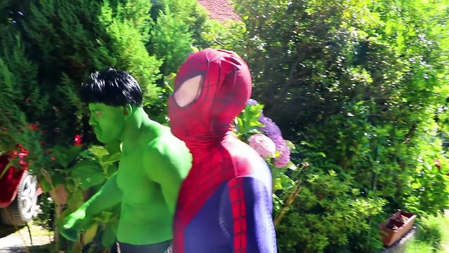 Pink Spidergirl in Love with HULK?! w/ Spiderman, Frozen Elsa, Joker, Lady Hulk & Bubble Gum Candy