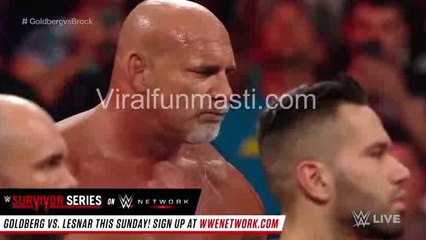 Goldberg vs Brock Lesnar Face To Face Befor Survivor Series 2016 HD Full Video