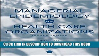 PDF Managerial Epidemiology for Health Care Organizations Popular Online