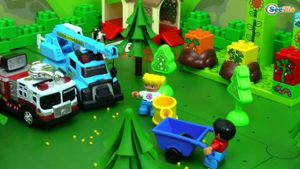 Машинки для детей Пожарная машина Спасательная техника добывает воду. Серия 14