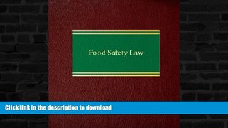 READ  Food Safety Law (Litigation Series) FULL ONLINE