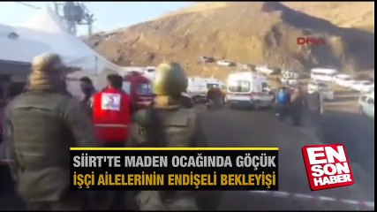 Bakır maden ocağında endişeli bekleyiş