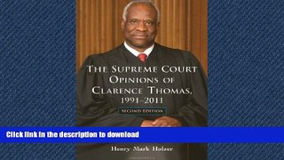READ  The Supreme Court Opinions of Clarence Thomas, 1991-2011, 2d ed. FULL ONLINE