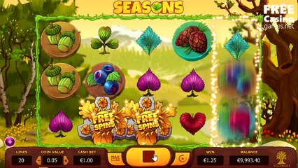 Free Casino Games presents a new slot machine "Seasons"