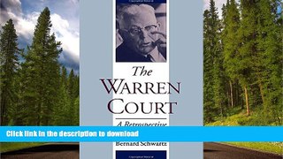 FAVORITE BOOK  The Warren Court: A Retrospective FULL ONLINE