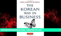 Best book  The Korean Way In Business: Understanding and Dealing with the South Koreans in