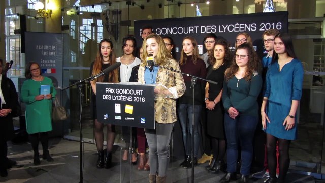 Prix Goncourt des lycéens 2016 : proclamation des résultats