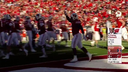 Corey Clement highlights vs Illinois - 123 YDS, 3 TD