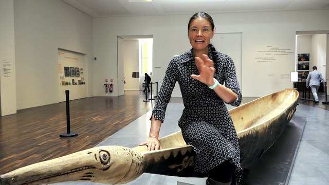 La pirogue Kindy Challwa du peuple Kichwa de Sarayaku