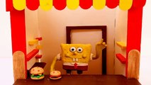 Spongebob Squarepants Play doh STOP MOTION video. Animación de Bob Esponja [HD] 1080p