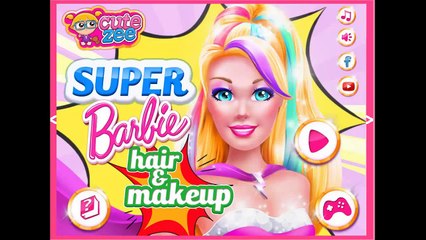 Super Barbie Hair And Makeup - Cartoon Video Game For Girls