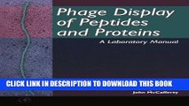 Ebook Phage Display of Peptides and Proteins: A Laboratory Manual Free Read