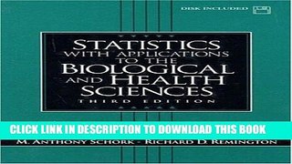 Best Seller Statistics with Applications to the Biological and Health Sciences (3rd Edition) Free