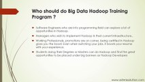 Big Data Hadoop Training Course Details