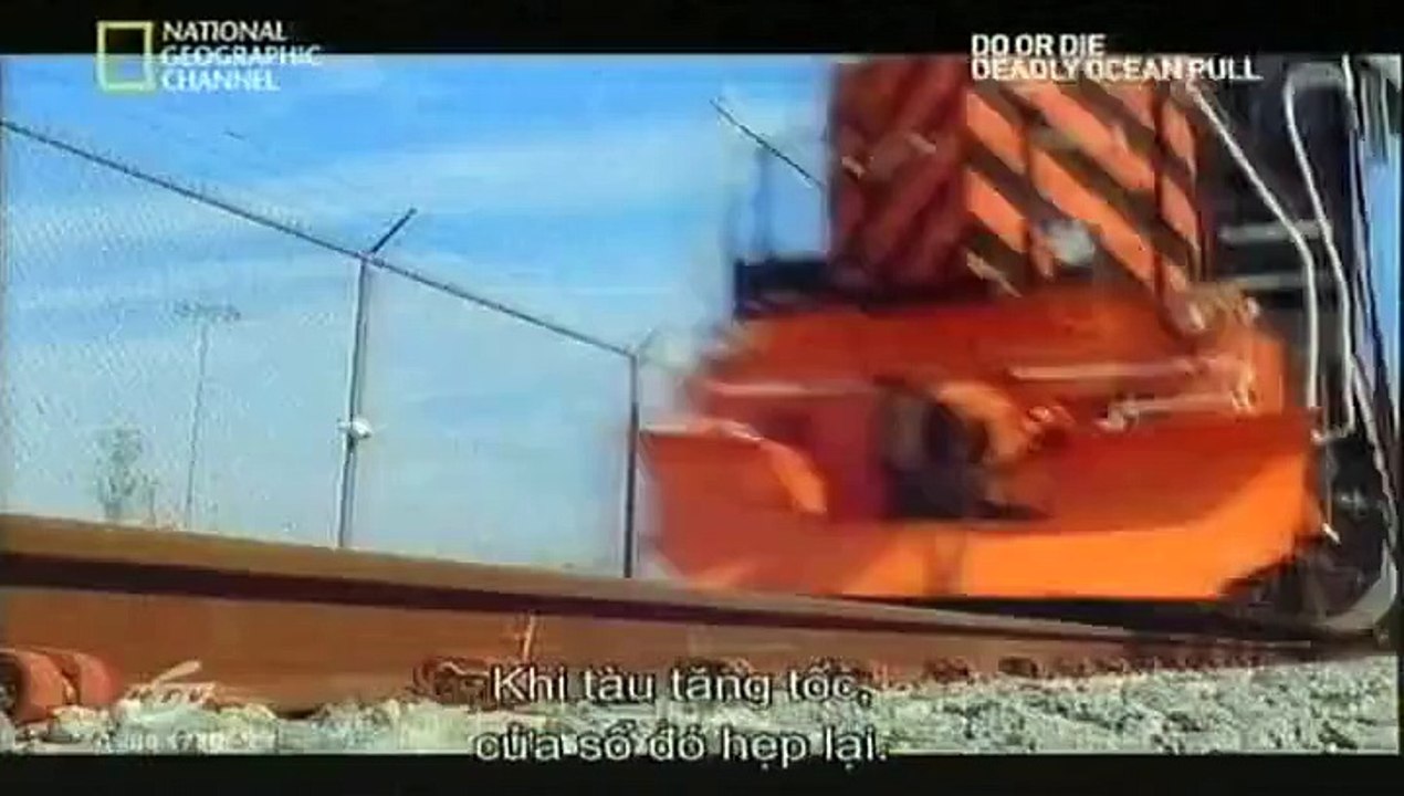 Do or die. Trapped under the speeding train