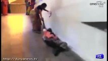 Lady drags patient on floor for not having a stretcher in Indian hospital, onlookers making video but not helping