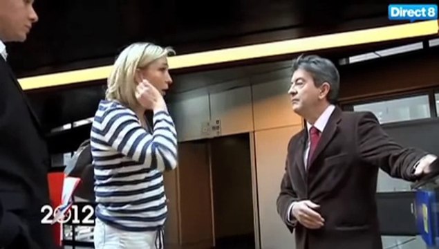 Quand Jean-Luc Mélenchon croise par hasard Marine Le Pen
