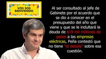 LA REPUESTA DE MARCOS PEÑA BRAUN SOBRE LA CONDENACIÓN DE DEUDAS A LAS ELÉCTRICAS