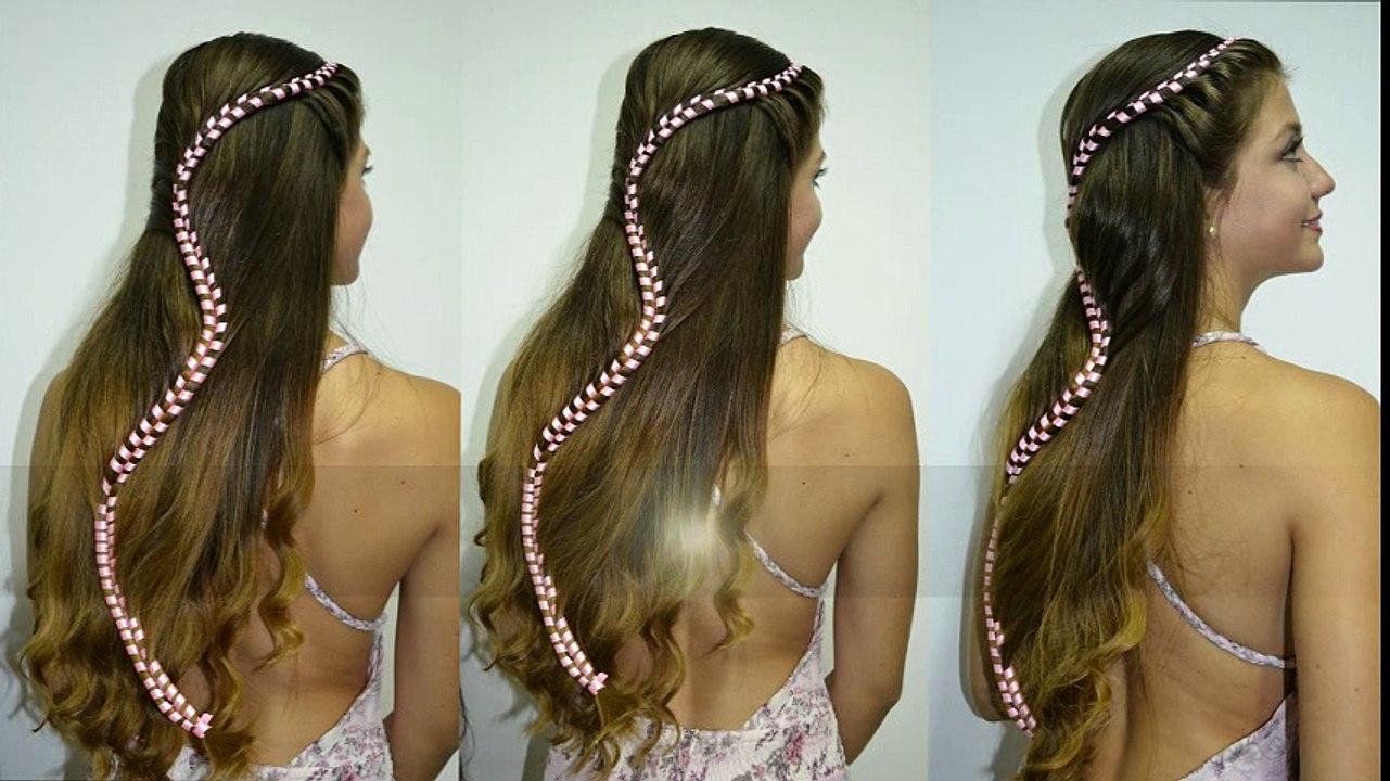 Peinado con Trenzas y Rizos para 15 años o Primera Comunion