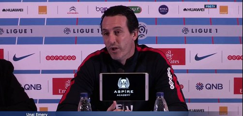 Conférence de presse Unai Emery avant PSGFCN