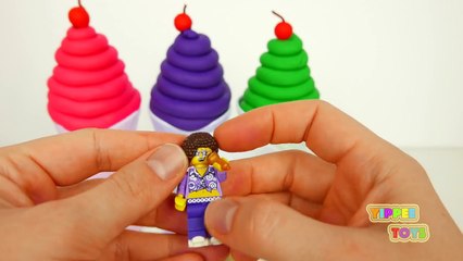 Waffle Cups and Play Doh Ice Cream Sundae Surprise Toys