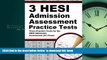 liberty book  3 HESI Admission Assessment Practice Tests: Three Practice Tests for the HESI