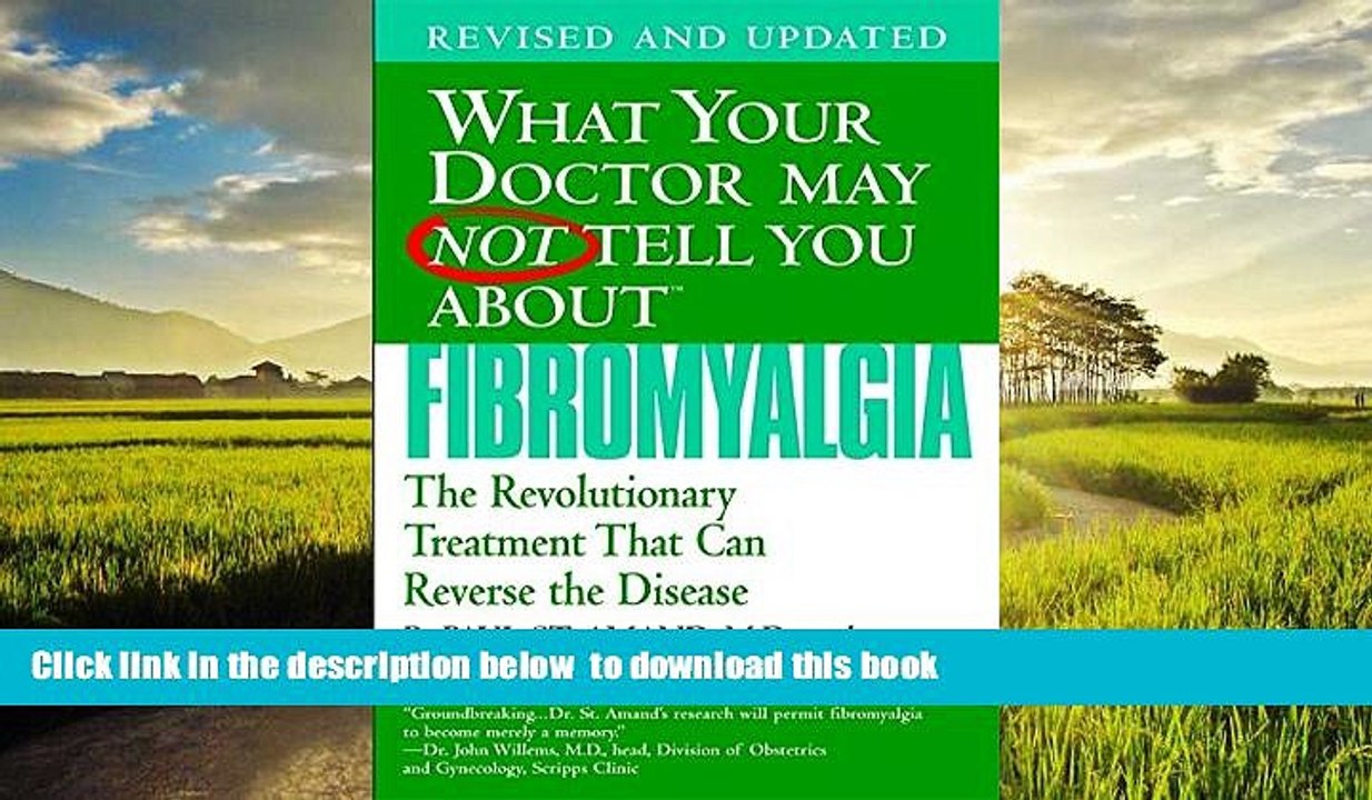 liberty books  What Your Doctor May Not Tell You About Fibromyalgia: The Revolutionary Treatment