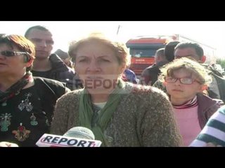 Report TV - Impianti i mbetjeve,banorët sërish protesta në Mbrostar: S'tërhiqemi
