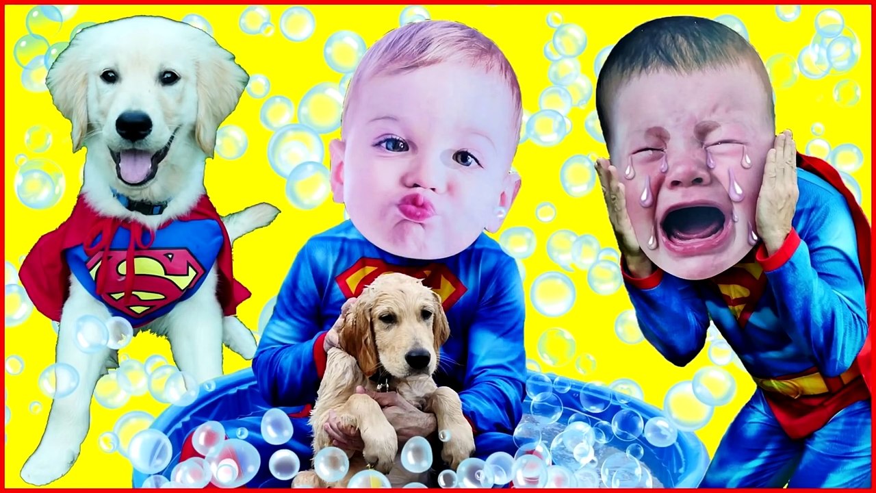 CRYING BABY Superheroes in Real Life SHARK ATTACK Disney Princess Ariel BIG HEAD CRYING BABIES