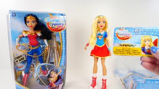 DC Super Hero Girls Dolls WONDER WOMAN & SUPERGIRL _ Girl SUPERHERO Action Figures Opening Video