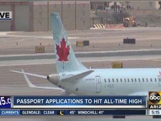 Passport applications on the rise