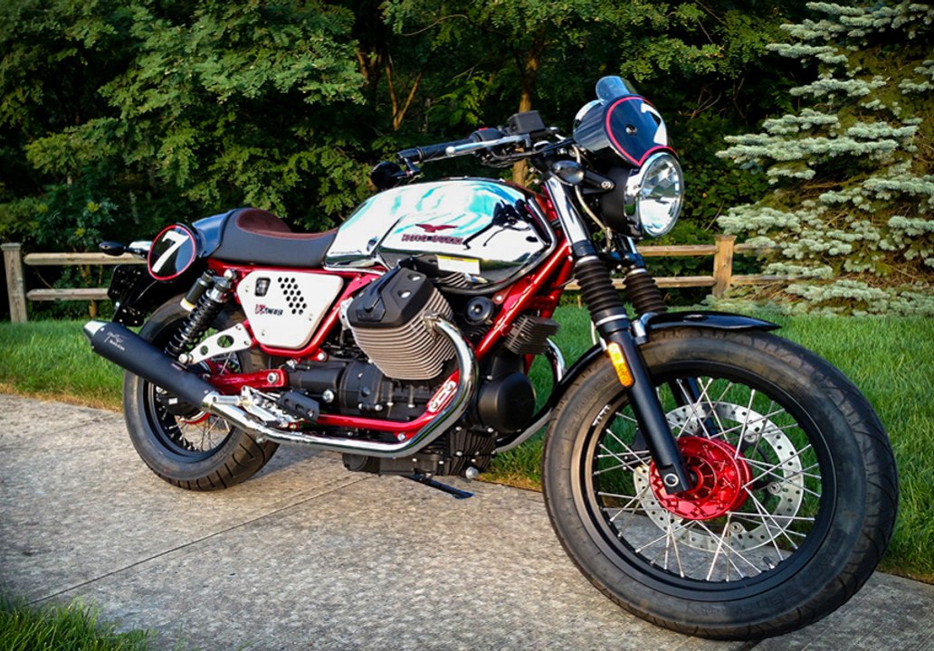 Philadelphia Morning (on my Guzzi)