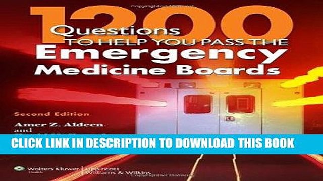 [PDF] 1200 Questions to Help You Pass the Emergency Medicine Boards Popular Colection