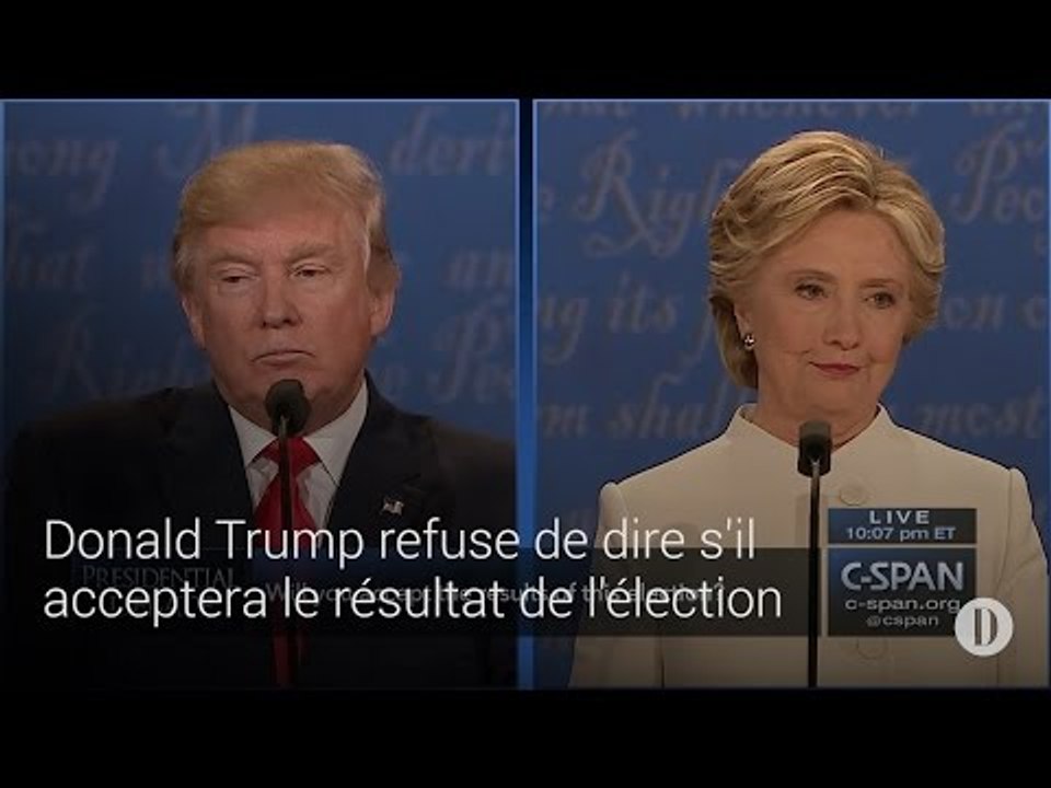 Donald Trump refuse de dire s'il acceptera le résultat de l'élection