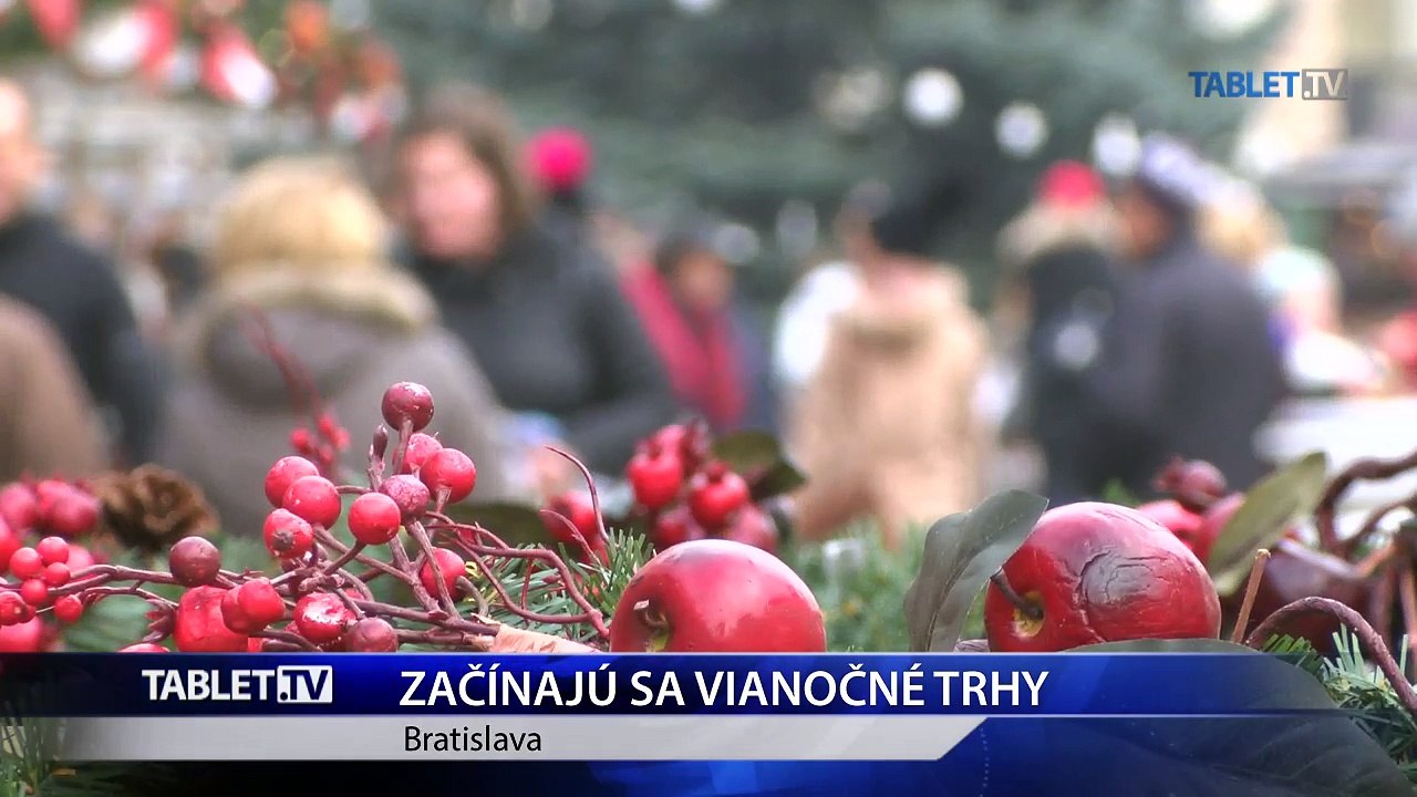 BRATISLAVA: Rozsvietením stromčekov sa začínajú vianočné trhy