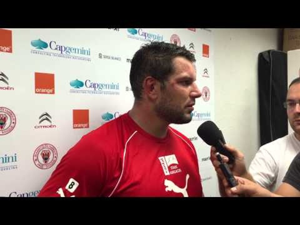 ITW Flavien Nouhaillaguet après Biarritz - SA