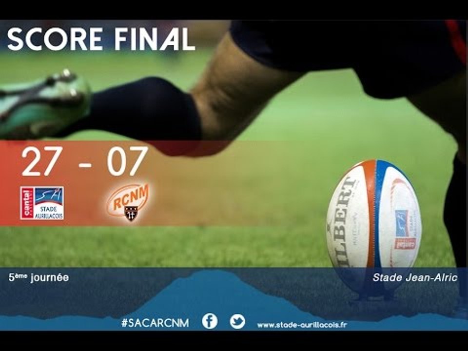 2016/2017 - PROD2 : J05, Résumé Stade Aurillacois - Narbonne