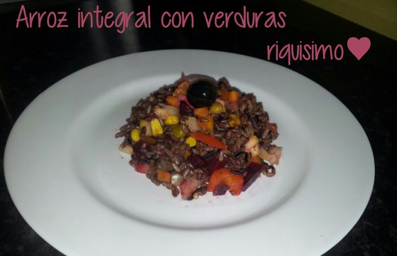 ARROZ INTEGRAL CON VERDURAS-RECETAS VEGETARIANAS Muy faciles y rapidas