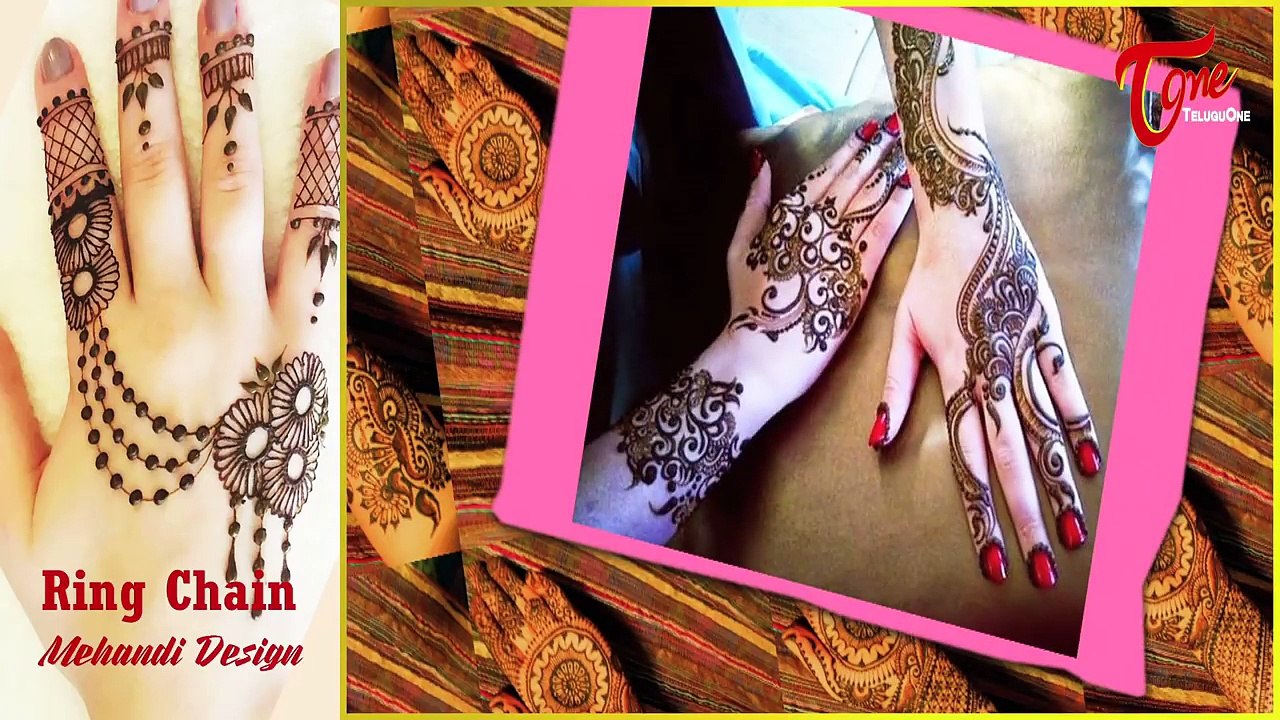 Ring Chain Mehandi Design || Mehandi Designs for Hands