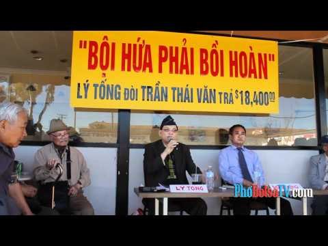 Cựu phi công Lý Tống họp báo tố cáo cựu DB tiểu bang Trần Thái Văn - phần 1