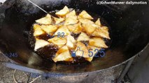Chicken & Potato Samosa | Punjabi Samosa | Lahore Street Foo