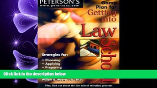 Fresh eBook  Game Plan for Getting into Law School  (Petersons)