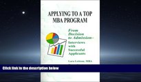 Fresh eBook  Applying to a Top MBA Program: From Decision to Admission- Interviews with