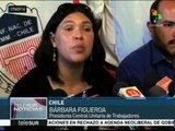 Empleados públicos de Chile concluyen paro laboral
